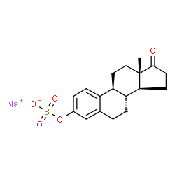 ChemSpider 2D Image | Estrone sodium sulfate | C18H21NaO5S