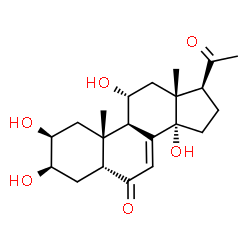 ChemSpider 2D Image | 11a-Hydroxypoststerone | C21H30O6