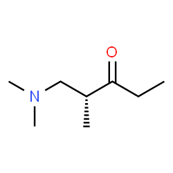 ChemSpider 2D Image | (2R)-1-(Dimethylamino)-2-methyl-3-pentanone | C8H17NO