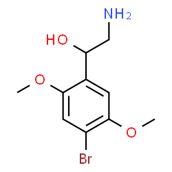 ChemSpider 2D Image | 2-Amino-1-(4-bromo-2,5-dimethoxyphenyl)ethanol | C10H14BrNO3
