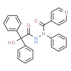 ChemSpider 2D Image | N'-[Hydroxy(diphenyl)acetyl]-N-phenylisonicotinohydrazide | C26H21N3O3