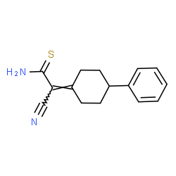 ChemSpider 2D Image | 2-Cyano-2-(4-phenylcyclohexylidene)ethanethioamide | C15H16N2S