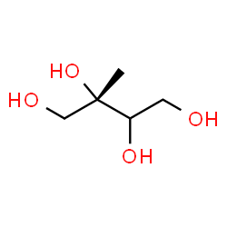 ChemSpider 2D Image | (2S)-2-Methyl-1,2,3,4-butanetetrol | C5H12O4