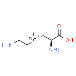 ChemSpider 2D Image | L-(4-~13~C)Lysine | C513CH14N2O2