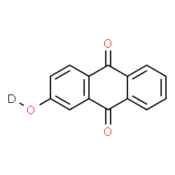 ChemSpider 2D Image | 2-(~2~H)Hydroxy-9,10-anthraquinone | C14H7DO3