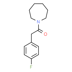 ChemSpider 2D Image | 1-(1-Azepanyl)-2-(4-fluorophenyl)ethanone | C14H18FNO