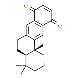 ChemSpider 2D Image | (4aR,12bR)-4,4,12b-Trimethyl-1,2,3,4,4a,5,6,12b-octahydro-8,11-tetraphenedione | C21H24O2