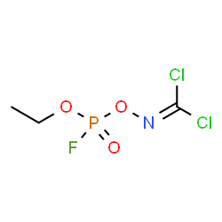 ChemSpider 2D Image | Carbonimidic dichloride, [(ethoxyfluorophosphinyl)oxy]- | C3H5Cl2FNO3P