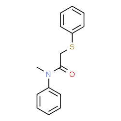 ChemSpider 2D Image | N-Methyl-N-phenyl-2-(phenylsulfanyl)acetamide | C15H15NOS