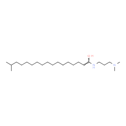 ChemSpider 2D Image | (1Z)-1-{[3-(Dimethylamino)propyl]amino}-16-methyl-1-heptadecen-1-ol | C23H48N2O