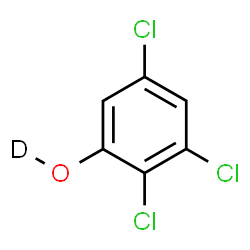 ChemSpider 2D Image | 2,3,5-Trichloro(O-~2~H)phenol | C6H2DCl3O