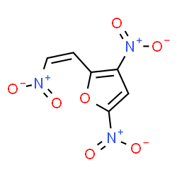ChemSpider 2D Image | 3,5-Dinitro-2-[(Z)-2-nitrovinyl]furan | C6H3N3O7