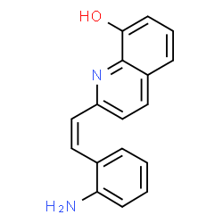 ChemSpider 2D Image | 2-[(Z)-2-(2-Aminophenyl)vinyl]-8-quinolinol | C17H14N2O