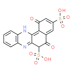 ChemSpider 2D Image | 1,5-Dioxo-1,5,6,12-tetrahydrobenzo[a]phenazine-3,6-disulfonic acid | C16H10N2O8S2