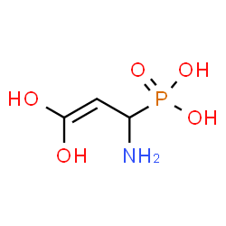 ChemSpider 2D Image | (1-Amino-3,3-dihydroxy-2-propen-1-yl)phosphonic acid | C3H8NO5P