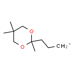 ChemSpider 2D Image | 3-(2,5,5-Trimethyl-1,3-dioxan-2-yl)propan-1-ide | C10H19O2
