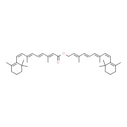 ChemSpider 2D Image | (7cis)-O~15~-[(2E,4E,6E,8Z)-3,7-Dimethyl-9-(2,6,6-trimethyl-1-cyclohexen-1-yl)-2,4,6,8-nonatetraen-1-yl]retinoic acid | C40H56O2