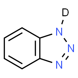 ChemSpider 2D Image | (1-~2~H)-1H-Benzotriazole | C6H4DN3