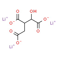 ChemSpider 2D Image | Trilithium 3-carboxylato-2,3-dideoxypentarate | C6H5Li3O7