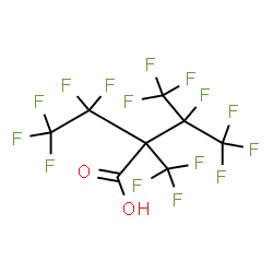 ChemSpider 2D Image | 3,3,4,4,4-Pentafluoro-2-(1,1,1,2,3,3,3-heptafluoro-2-propanyl)-2-(trifluoromethyl)butanoic acid | C8HF15O2