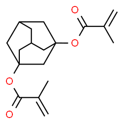 ChemSpider 2D Image | Tricyclo[3.3.1.1~3,7~]decane-1,3-diyl bis(2-methylacrylate) | C18H24O4