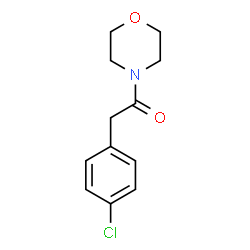 ChemSpider 2D Image | 2-(4-Chlorophenyl)-1-(4-morpholinyl)ethanone | C12H14ClNO2