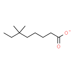 ChemSpider 2D Image | 6,6-Dimethyloctanoate | C10H19O2
