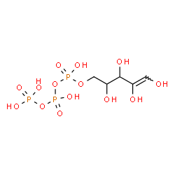 ChemSpider 2D Image | (4Z)-1-O-(Hydroxy{[hydroxy(phosphonooxy)phosphoryl]oxy}phosphoryl)pent-4-enitol | C5H13O14P3