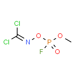 ChemSpider 2D Image | Carbonimidic dichloride, [(fluoromethoxyphosphinyl)oxy]- | C2H3Cl2FNO3P