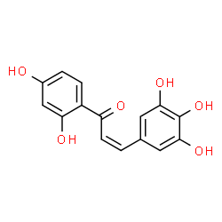 ChemSpider 2D Image | (2Z)-1-(2,4-Dihydroxyphenyl)-3-(3,4,5-trihydroxyphenyl)-2-propen-1-one | C15H12O6