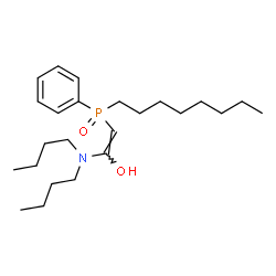 ChemSpider 2D Image | (E)-1-(Dibutylamino)-2-[octyl(phenyl)phosphoryl]ethenol | C24H42NO2P