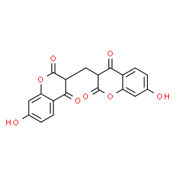 ChemSpider 2D Image | 3,3'-Methylenebis(7-hydroxy-2H-chromene-2,4(3H)-dione) | C19H12O8