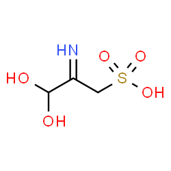 ChemSpider 2D Image | 3,3-Dihydroxy-2-imino-1-propanesulfonic acid | C3H7NO5S