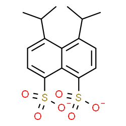 ChemSpider 2D Image | 4,5-Diisopropyl-1,8-naphthalenedisulfonate | C16H18O6S2