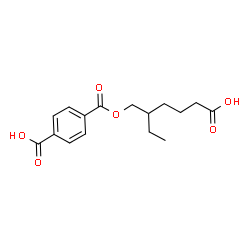 ChemSpider 2D Image | 4-{[(5-Carboxy-2-ethylpentyl)oxy]carbonyl}benzoic acid | C16H20O6