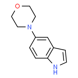 ChemSpider 2D Image | 4-(1H-Indol-5-yl)morpholine | C12H14N2O