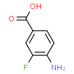 ChemSpider 2D Image | 4-Amino-3-fluorobenzoic acid | C7H6FNO2
