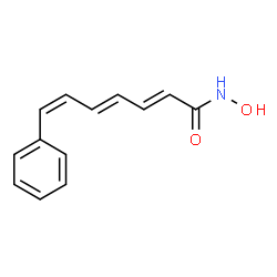 ChemSpider 2D Image | (2E,4E,6Z)-N-Hydroxy-7-phenyl-2,4,6-heptatrienamide | C13H13NO2