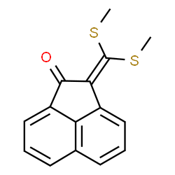 ChemSpider 2D Image | 2-[Bis(methylsulfanyl)methylene]-1(2H)-acenaphthylenone | C15H12OS2