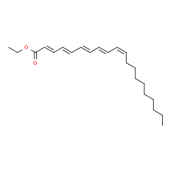 ChemSpider 2D Image | Ethyl (2E,4E,6E,8E,10Z)-2,4,6,8,10-icosapentaenoate | C22H34O2
