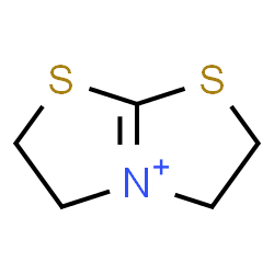 ChemSpider 2D Image | 2,3,5,6-Tetrahydro[1,3]thiazolo[2,3-b][1,3]thiazol-4-ium | C5H8NS2