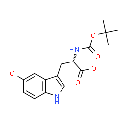 ChemSpider 2D Image | Boc-5-hydroxy-L-tryptophan | C16H20N2O5