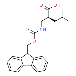 ChemSpider 2D Image | (2S)-2-({[(9H-Fluoren-9-ylmethoxy)carbonyl]amino}methyl)-4-methylpentanoic acid | C22H25NO4