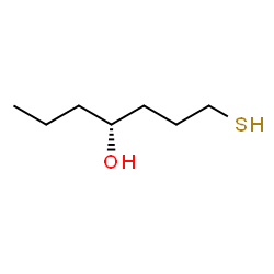 ChemSpider 2D Image | (4R)-1-Sulfanyl-4-heptanol | C7H16OS