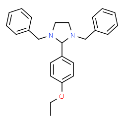 ChemSpider 2D Image | 1,3-Dibenzyl-2-(4-ethoxyphenyl)imidazolidine | C25H28N2O