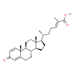 ChemSpider 2D Image | Methyl (24E)-3-oxocholesta-1,4,24-trien-26-oate | C28H40O3