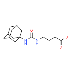 ChemSpider 2D Image | 4-[(Adamantan-1-ylcarbamoyl)amino]butanoic acid | C15H24N2O3
