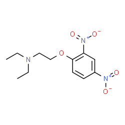 ChemSpider 2D Image | 2-(2,4-Dinitrophenoxy)-N,N-diethylethanamine | C12H17N3O5