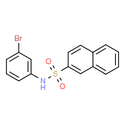 ChemSpider 2D Image | N-(3-Bromophenyl)-2-naphthalenesulfonamide | C16H12BrNO2S