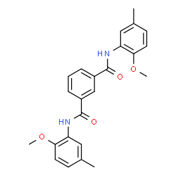 ChemSpider 2D Image | N,N'-Bis(2-methoxy-5-methylphenyl)isophthalamide | C24H24N2O4